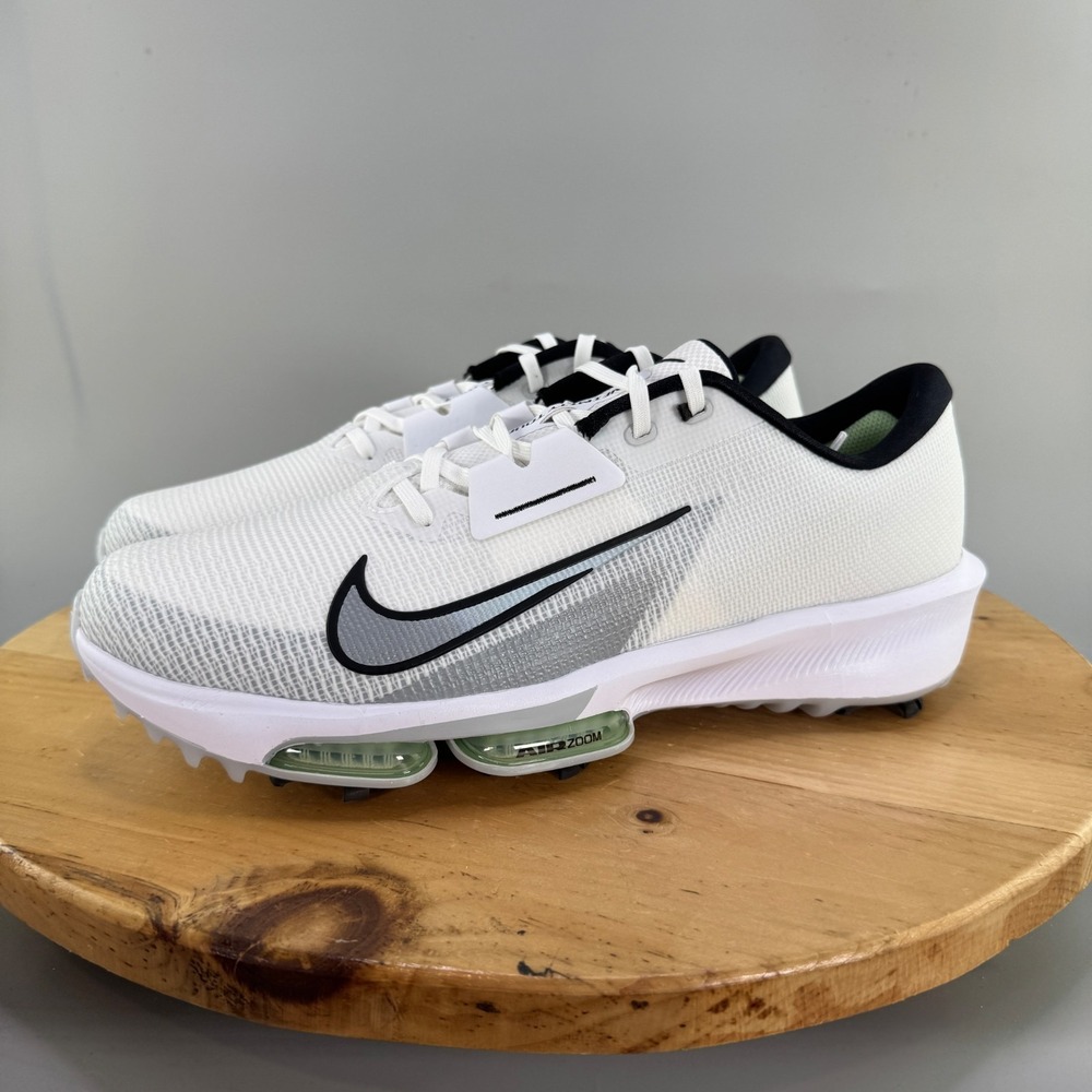 Nike Air Zoom Infinity Tour 2 Mens Size 11.5 Golf Shoes Cleat Spikes White Black - Picture 3 of 9